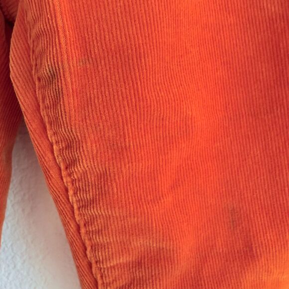 AG Adriano Goldschmied The Stevie Slim Straight Jeans in Orange Corduroy Size 28 - Picture 9 of 15